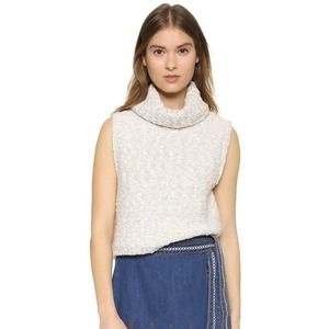 Free People | EUC Roll Neck Sleeveless Sweater